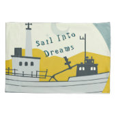 Nordic Moon Boat  枕カバー (裏面)