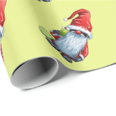 Nordic Nisse Gnome Gonk Holding A Glass Of Lime ラッピングペーパー (ロールコーナー)