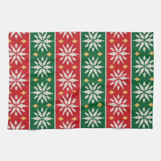 Nordic Noel Knit キッチンタオル (横)