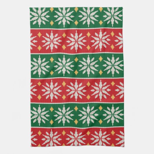 Nordic Noel Knit キッチンタオル (縦)