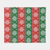 Nordic Noel Knit フリースブランケット (正面(横))