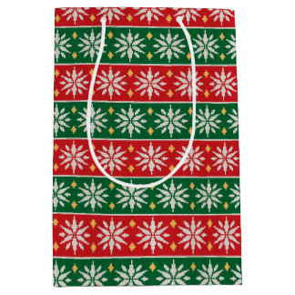 Nordic Noel Knit ミディアムペーパーバッグ