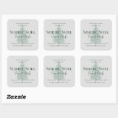 Nordic Noel Pine & Birch Candle Label スクエアシール (シート)