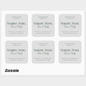 Nordic Noel Pine & Birch Candle Label スクエアシール (シート)
