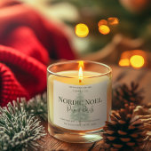 Nordic Noel Pine & Birch Candle Label スクエアシール