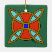 Nordic Protection from Witchcraft or Witch's Knot セラミックオーナメント (裏面)