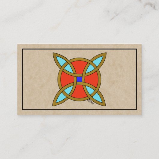 Nordic Protection from Witchcraft or Witch's Knot 名刺 (裏面)