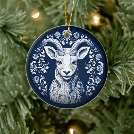 Nordic Ram Ornament セラミックオーナメント (ツリー)