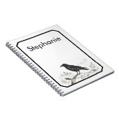 Nordic Raven Name Nature Lover Gift ノートブック (右側)