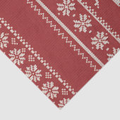 Nordic Reindeer Knit Pattern Personalized 薄葉紙 (詳細)