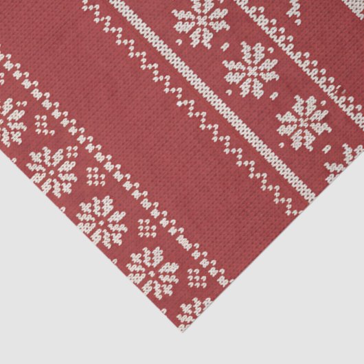 Nordic Reindeer Knit Pattern Personalized 薄葉紙 (詳細)