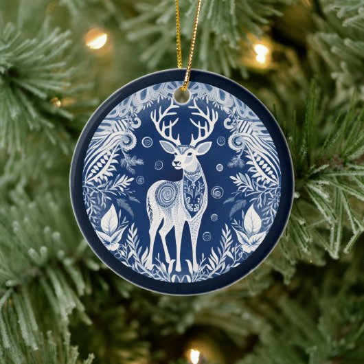 Nordic Reindeer Ornament セラミックオーナメント (ツリー)