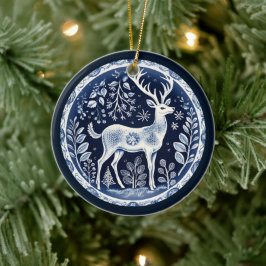 Nordic Reindeer Ornament セラミックオーナメント