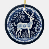 Nordic Reindeer Ornament セラミックオーナメント (正面)