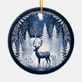 Nordic Reindeer Ornament セラミックオーナメント (正面)
