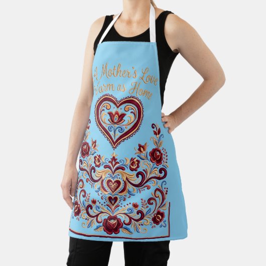 Nordic Rosemaling Apron, Mother's Love エプロン (インサイチュ)
