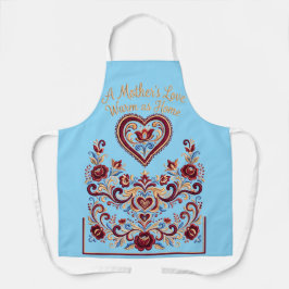 Nordic Rosemaling Apron, Mother's Love エプロン