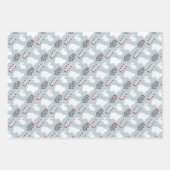 Nordic Scandinavian Bear Pattern Christmas  ラッピングペーパーシート (正面)