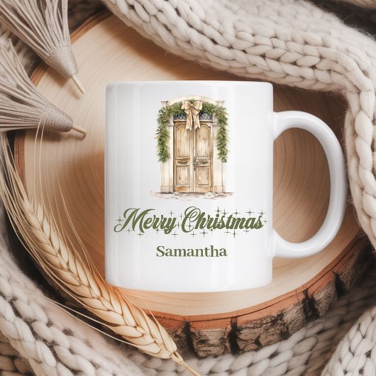 Nordic Scandinavian Christmas Mug Personalized コーヒーマグカップ