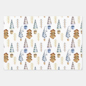 Nordic Scandinavian Contemporary Christmas  ラッピングペーパーシート (正面3)