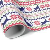 Nordic Style Cat Images Christmas ラッピングペーパー (ロールコーナー)