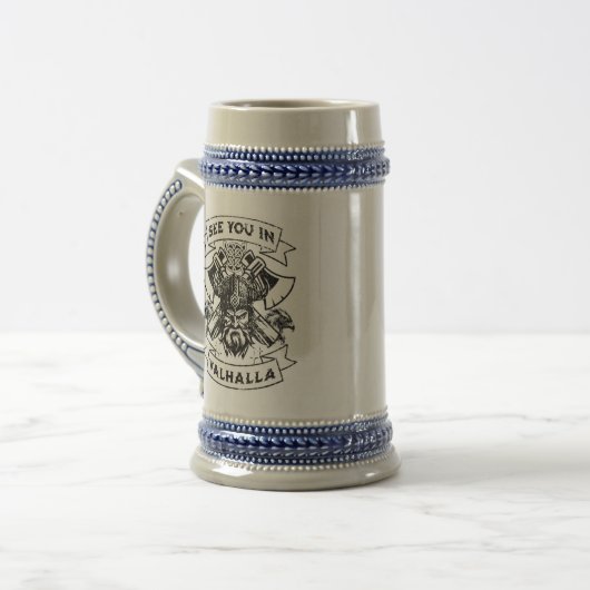 Nordic Style Ceramic Mug ビールジョッキ (正面左)