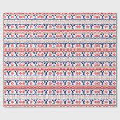 Nordic Style Cheerleader Christmas ラッピングペーパー (フラット)