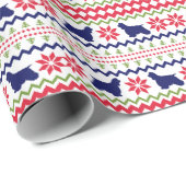 Nordic Style Cocker Spaniel Christmas ラッピングペーパー (ロールコーナー)