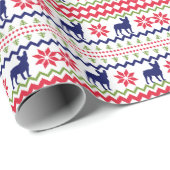 Nordic Style French Bulldog Christmas ラッピングペーパー (ロールコーナー)