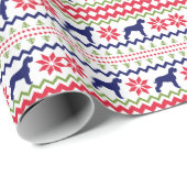 Nordic Style Giant Schnauzer Dog Christmas ラッピングペーパー (ロールコーナー)