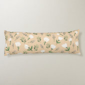 Nordic white Floral ボディピロー (裏面)