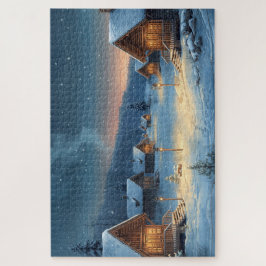 Nordic Winter Village Jigsaw Puzzle ジグソーパズル