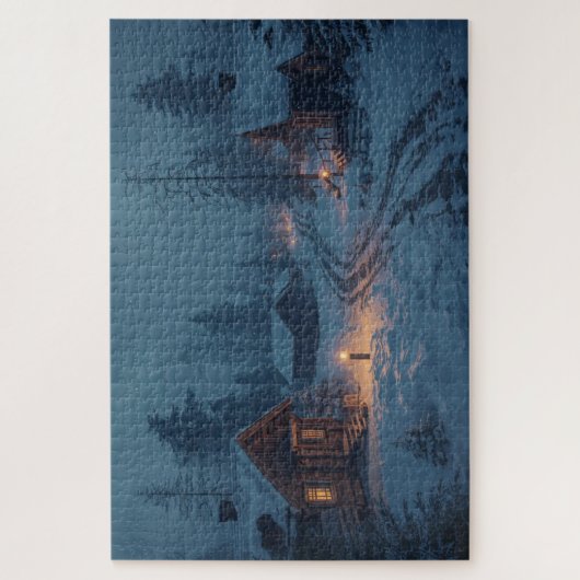 Nordic Winter Village Jigsaw Puzzle ジグソーパズル (縦)