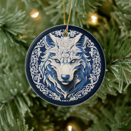 Nordic Wolf Ornament セラミックオーナメント