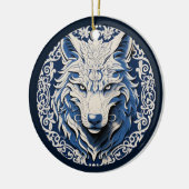 Nordic Wolf Ornament セラミックオーナメント (左)