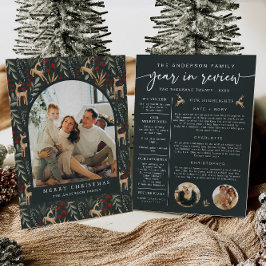 Nordic Year in Review Card Family Newsletter写真 シーズンカード