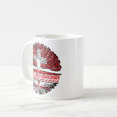 Nordirland Nordirisch Schweizer Schweiz Baum コーヒーマグカップ (正面左)