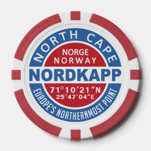 NORDKAPPノルウェーカスタムトランプのポーカーチップ ポーカーチップ
