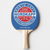 NORDKAPPノルウェー名前をカスタムする卓球ラケット 卓球ラケット (裏面)