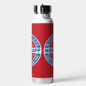 NORDKAPPノルウェー名前をカスタムする ウォーターボトル (左面)