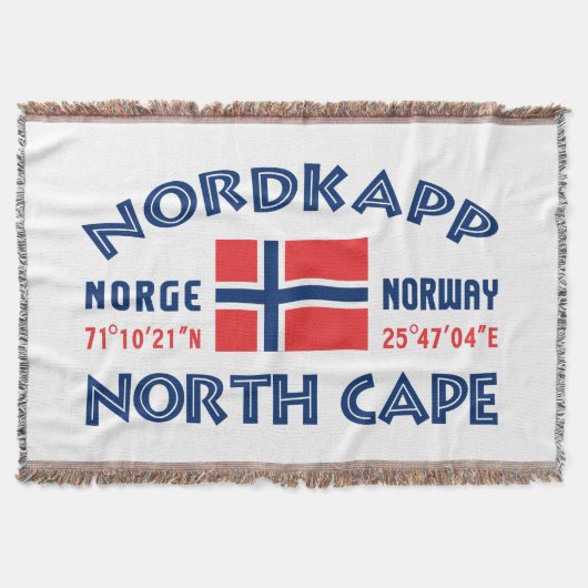 NORDKAPPノルウェー投げ毛布 スローブランケット (正面)