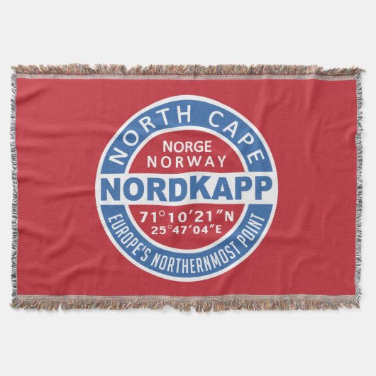 NORDKAPPノルウェー投げ毛布 スローブランケット (正面)