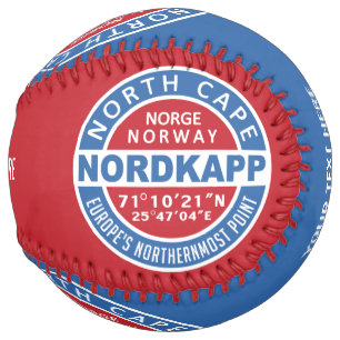 NORDKAPPノルウェー文字カスタムソフトボール ソフトボール