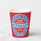 NORDKAPPノルウェー紙カップ 紙コップ (正面)