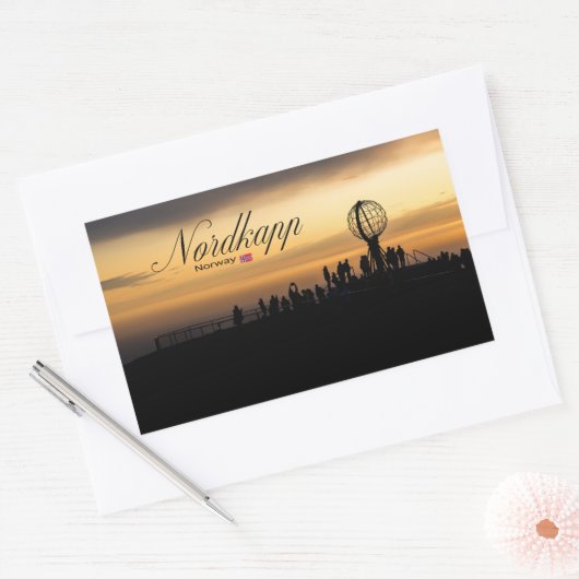 Nordkapp 長方形シール (封筒)