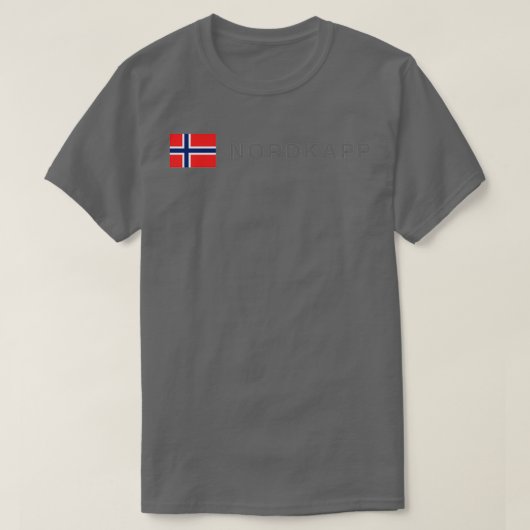 Nordkapp Northcape Norway Tシャツ (デザイン正面)