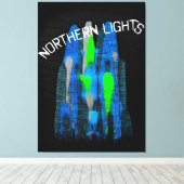 Nordlicht キャンバスプリント (インサイチュ (ウッドフロア))
