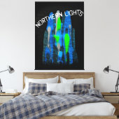 Nordlicht キャンバスプリント (インサイチュ (寝室))