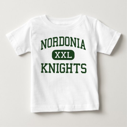 Nordonia -騎士-高等学校-マケドニアオハイオ州 ベビーTシャツ (正面)