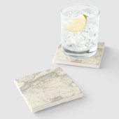 Nordwestアフリカ-北西アフリカ ストーンコースター (横)